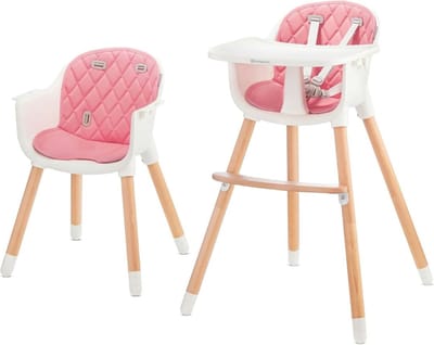 ApexArte® Kinderzetel - Eetstoel Baby 6 Maanden en Ouder - Kinder Eetstoel - Kinderstoel - Inklapbare Eetstoel