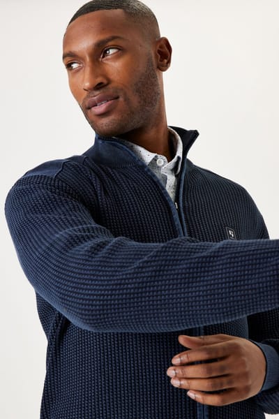GARCIA Heren Vest Blauw Long mouw