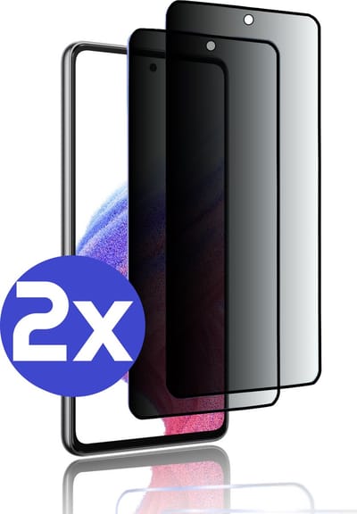 ArmorDrop Privacy Screenprotector Geschikt Voor Samsung A53 - Gehard Glas - 2 Stuks