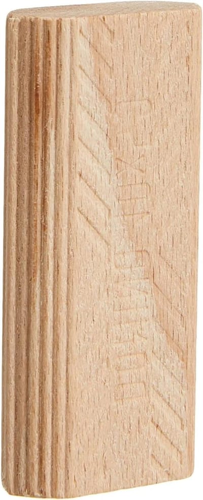 Houten pluggen - Bevestigingspluggen - Stabiele verbindingen maken - Zijdelingse geleidingsribben - 10x50 mm 510 stuks - Beige