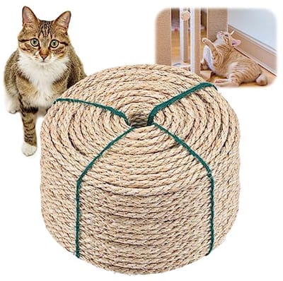 Natuurlijk Sisaltouw 40 m - Robuust Krabtouw voor Katten, Ideaal voor Huishouden en Tuin
