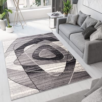 Tapiso Dream Vloerkleed Grijs Laagpolig Slaapkamer Woonkamer Tapijt Maat- 160x230