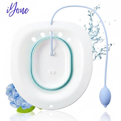 iYone Yoni Steam - Opvouwbaar Vaginale Stoombad met Pomp - Elk Toilet