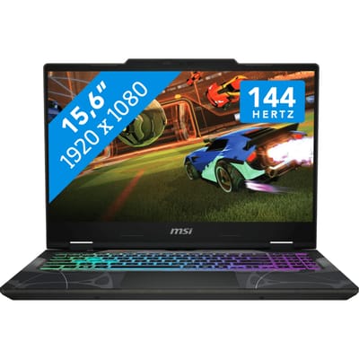 MSI Cyborg 15 B13WEKG-646NL Intel® Core™ i5 i5-13420H Laptop 39,6 cm (15.6") Full HD 16 GB DDR5-SDRAM 512 GB SSD NVIDIA GeForce RTX 5050 Wi-Fi 6E (802.11ax) Windows 11 Home Zwart