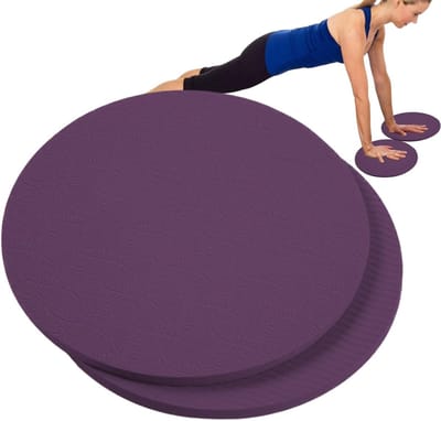 Trainingspads - Kniekussens - Fitness oefeningen - Antislip ontwerp - 18x18x1 cm - Lila