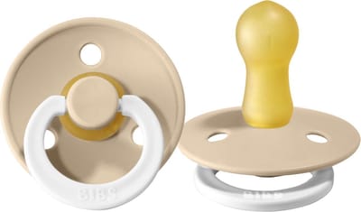 Bibs fopspeen - maat 1 0-6 maanden - 1 stuk - vanilla glow in the dark