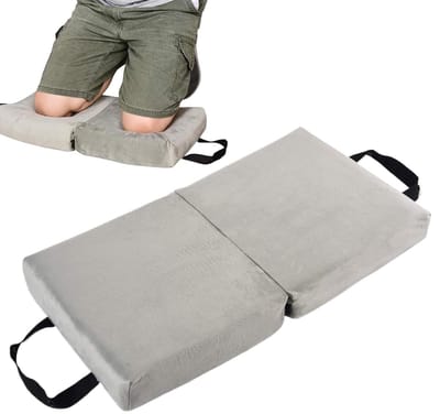Kniekussen - Beschermende Pad - Comfortabel Knielen - Extra Dik Schuim - 56x30x7cm - Grijs