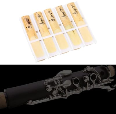 Dailygoods- Klarinettenbladen 2.5 - Hoogwaardig Kunststof - 10 Stuks - Lichtgewicht - Duurzaam - Verbeterde Geluidskwaliteit - Bladmuziek