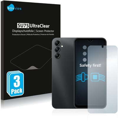 Savvies - Screenprotector voor Samsung Galaxy A14 5G (Voor+Camera) - Folie Beschermfolie transparant 6 Stuks