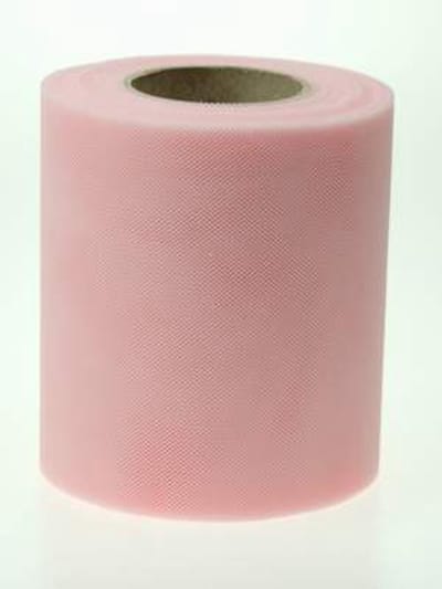 Luxe Tulle Rol 20meters x 8cm - Effen Roze - Decoratie voor Bruiloft, Auto & Feest