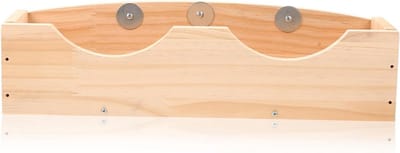 Houten Voergoot - Huisdier Voerbak - Dieren Voeden - Met Fixator - 710 Gram - Houtkleur