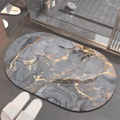 Absorberende Sneldrogende Badmat - Antislip Vloermat voor Badkamer, Douche en Deurmat - Wasbaar en Comfortabel