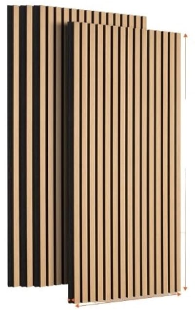 Bergson Wandpanelen - Akoestische Panelen - Geluidsabsorberend - E0 MDF - Brandwerend - Licht Eiken - 4 Stuks - 60x120 cm