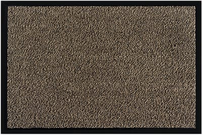 MD Entree - Deurmat - Shannon - Beige - Vloerkleed - Met antislip - Wasbaar- Vocht absorberend - Hoge dichtheid 600gr/m2 - 90 x 150 cm