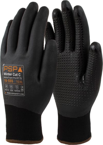 Werkhandschoen winter cut C Nitrile Foam Pro