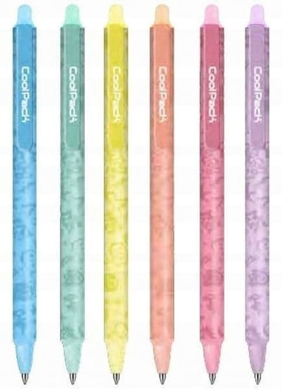 CoolPack Uitwisbare Blauwe Pen, 2 stuks, 0.5mm, Automatisch
