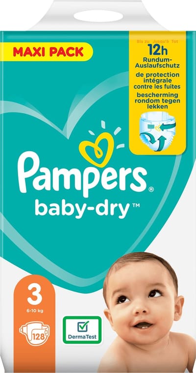 Pampers Baby-Dry - Luiers - 3 - 6-10 kg - 128st