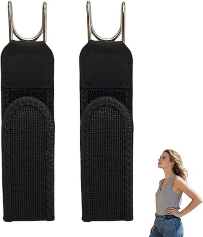 Gesploze Riem - 2stuks - Broekriem Zonder Gesp - Elastische Riem zonder gesp - Verstelbaar - Gespvrije Riem - Rekbare Broekriem - 1,5 inch breed - one size - verborgen sluiting - Voor Broeken, Jeans, Casual,Werkkleding - zwart