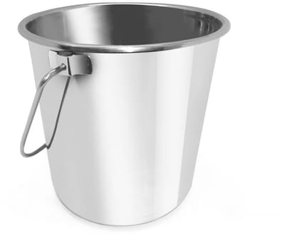 Roestvrijstalen Emmer met Handvat - Keuken- en Voeremmer, 10L