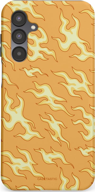 Casetastic Hoesje Geschikt voor Samsung A16 - Stijlvolle Beschermende Duo-layer Case - Vlammen van passie