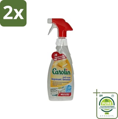 Carolin - Keukenreiniger - Ontvetter - 650 ml - Voordeelverpakking - 2 stuks - Keukenreiniger - Ontvetter