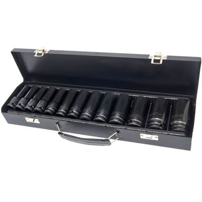 HBM lange krachtdoppenset metrisch 1/2 inch, 13-delig