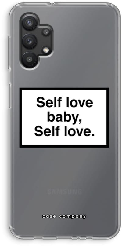 Hoesje geschikt voor Samsung Galaxy A32 5G hoesje - Self love - Soft Cover Telefoonhoesje - Bescherming aan alle Kanten en Schermrand