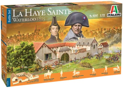 Italeri Modelbouwpakket Diorama - 6197 La Haye Sainte Waterloo 1815 - Battle Set Plastic - 1:72 - Modelbouw