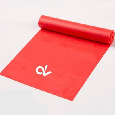 DV - Rood - June Spring- PowerFlex Band - Weerstandsband – Fitness Band – Weerstand Elastiek – Lichtgewicht – Compact – Full Body Workout – Voor Thuis en Sportschool - Fysio/Yoga/Pilates oefeningen- 150 cm lang - 15cm breed