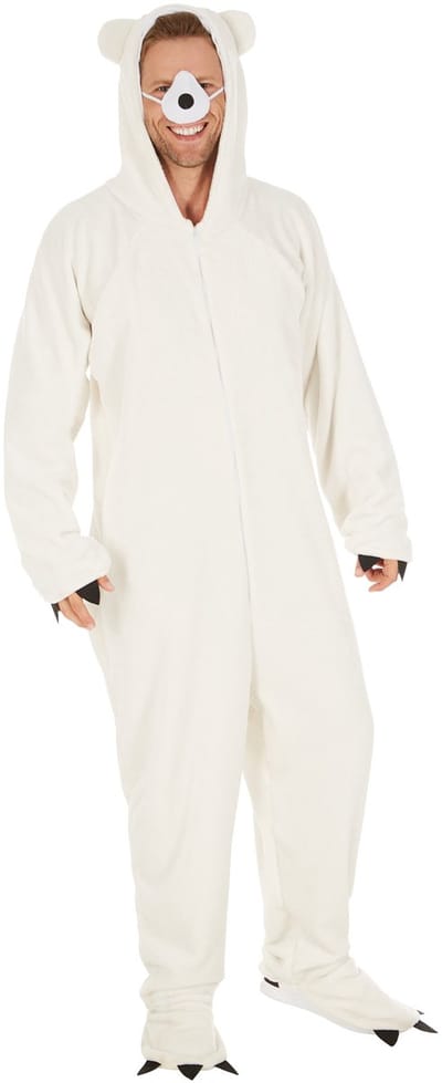 dressforfun - Kostuum ijsbeer M - verkleedkleding kostuum halloween verkleden feestkleding carnavalskleding carnaval feestkledij partykleding - 300872