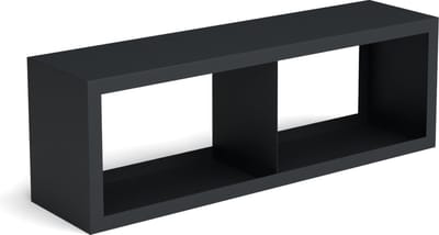 Beltza zwarte houtopslag onderverdeling 2 vakken 1500x385x500 mm