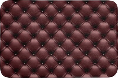 Badmat 90x60 cm - Antislip - Leer - Patroon - Bordeaux - Badmatten voor badkamer - Badkamermat - Douchemat - Badkamer mat