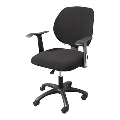 Stoel Zitvlak en Rugleuning Gesplitste 2-delige Set Waterdichte Bureaustoelhoes Computer Draaibaar Effen Kleur Elastische Stoelhoes Two Piece Set
