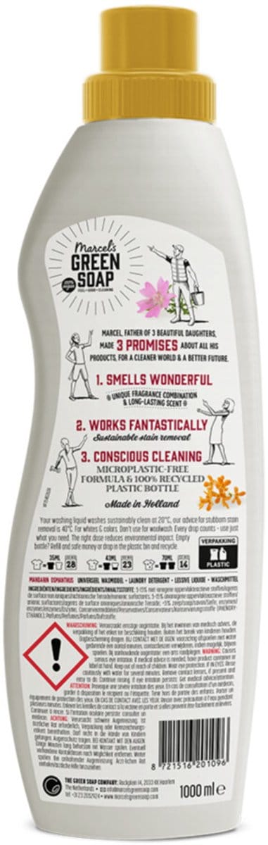 Marcel's Green Soap Wasmiddel Mandarin & Osmanthus 23 Wasbeurten - 1 liter