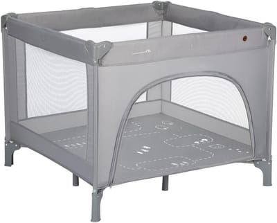 Reiswieg en box - Campingbedje baby - Veilig spelen en rusten - Compact opvouwbaar - 91 x 91 cm