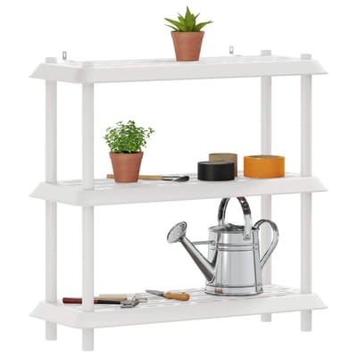 vidaXL - Plankenunit - 3-laags - 100 - x - 40 - x - 96 - cm - PP - Wit
