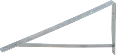 Plankdrager Gegalvaniseerd - Steun voor Plank - Zelf Montage - Met Ondersteuning - 40 x 60 cm - Natuurlijk
