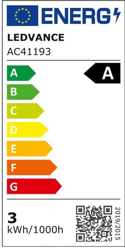 Energiezuinige LED Gloeilamp E27 - Warm Wit 3000K, 2,5W, Vervangt 40W Gloeilamp, Zeer Efficiënt