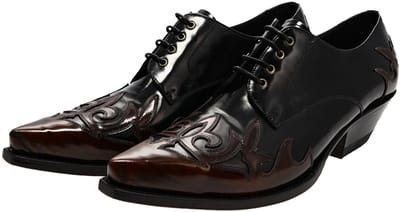 FB Fashion Boots ELOY western veterschoenen zwart rood - 36 EU