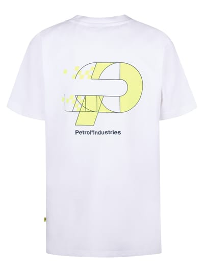 Petrol Industries - Jongens Artwork T-shirt Oceancrest - Wit - Maat 104