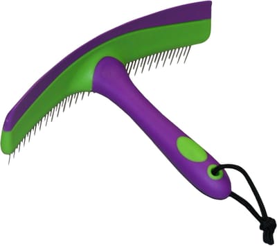 Excellent Fun Roskam - Zweetmes - Geschikt voor paarden - Paardenverzorging - Manenkam - Paars/Groen