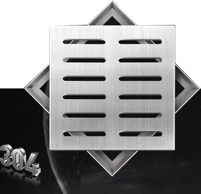 Zware Roestvrijstalen Afvoerrooster voor Buiten - 304 Vierkante Drainage Cover (30 x 30 x 2 cm)