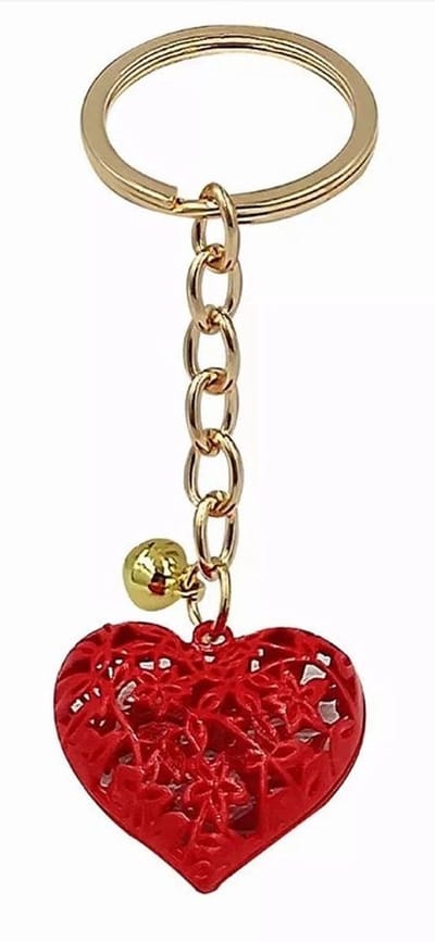 Akyol - Hartjes – Sleutelhanger – sleutelhanger hartje -Hartjes sleutelhanger-valentijnsdag cadeau – Liefde – Valentijnsdag – Love – Hart – Hart sleutelhanger – Liefde cadeau – Rood – Valentijns cadeau