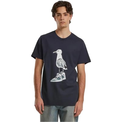 Mister Tee - Seagull Sneakers Heren Tshirt - S - Donkerblauw