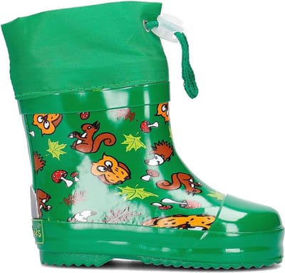 Playshoes Korte Regenlaarzen Bosdieren Groen Maat 23