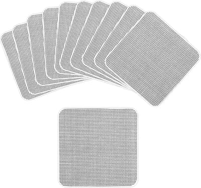 Allecto Plus - Venster Scherm Reparatie Patches 10x10cm - Zelfklevend - Venster Mesh Reparatie - Tape - Repareren Scherm Windows Deuren - Tenten Netten - Duurzaam materiaal - Makke