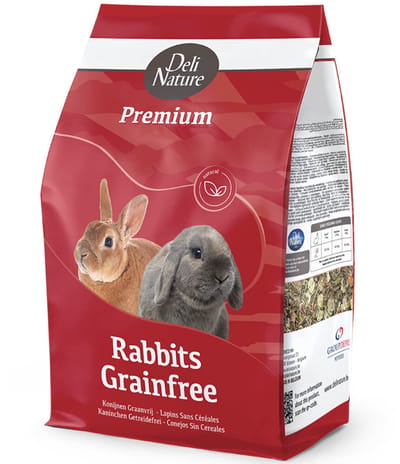Deli Nature Premium Konijnenvoer Graanvrij - 4 x 3 kg - Voordeelverpakking