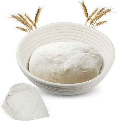 Rijsmandje Broodbakken - Rijsmandje Brood - Rijsmand Rond - Banneton - Bakproces