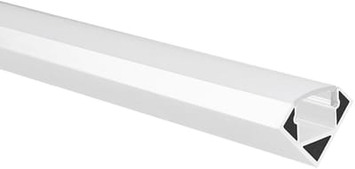 LED strip profiel Tarenta wit hoek 1m incl. melkwitte afdekkap