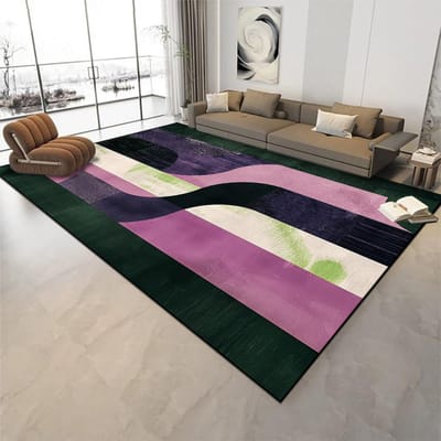 Noordse Licht Luxe Groot Woonkamer Tapijt Huis Zachte Decoratie Slaapkamer Bedzijde Kleed Groen Abstract Lounge Bank Tafel Vloermat 60*90cm